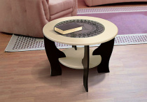 Стол журн. (КРУГЛ.) со вст. из стекла АСМ СНЯТ Стол журн. (КРУГЛ.) со вст. из стекла АСМ СНЯТ